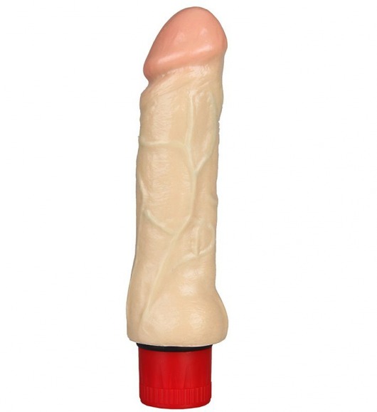 Мультискоростной телесный вибромассажёр REALSTUFF 7INCH VIBRATOR - 17,8 см. - Dream Toys
