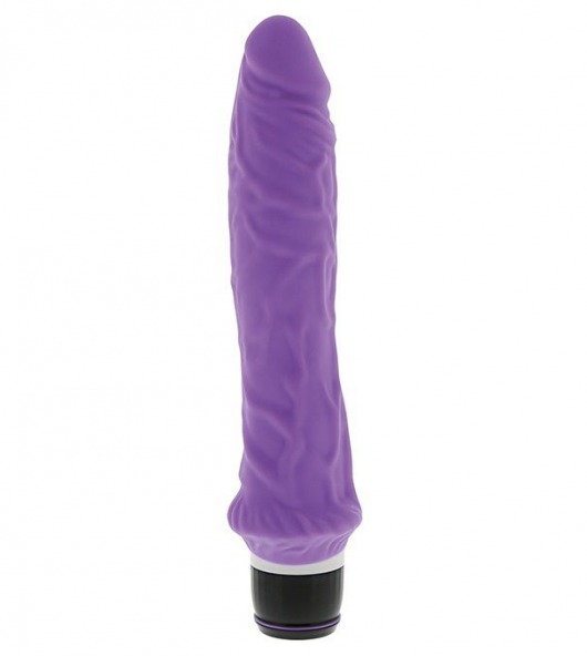 Фиолетовый вибратор-реалистик PURRFECT SILICONE CLASSIC 8.5INCH - 21,5 см. - Dream Toys