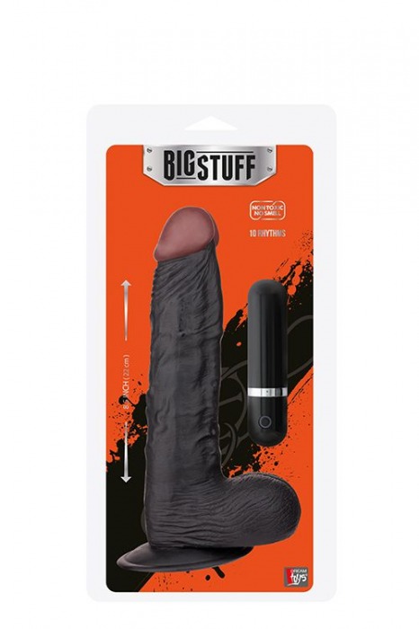 Чёрный вибромассажёр BIGSTUFF 8.5INCH BLACK - 22 см. - Dream Toys