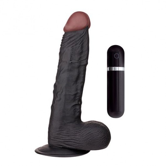 Чёрный вибромассажёр BIGSTUFF 8.5INCH BLACK - 22 см. - Dream Toys