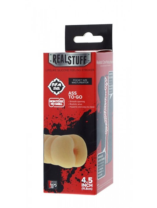 Телесный мастурбатор-анус REALSTUFF ASS TO-GO - Dream Toys - в Москве купить с доставкой