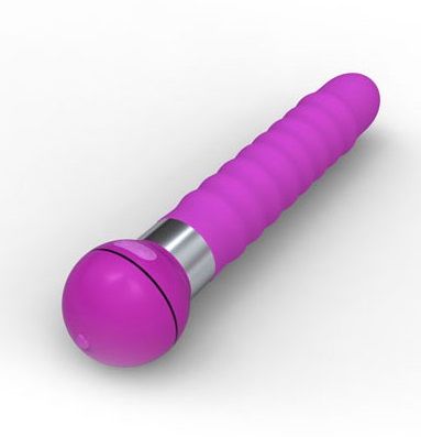 Розовый волнообразный вибромассажёр Touch - 20,5 см. - Odeco