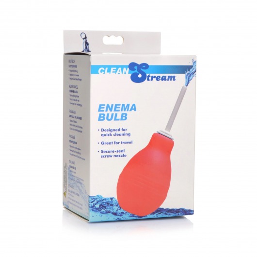 Анальный душ Enema Bulb Red - XR Brands - купить с доставкой в Москве