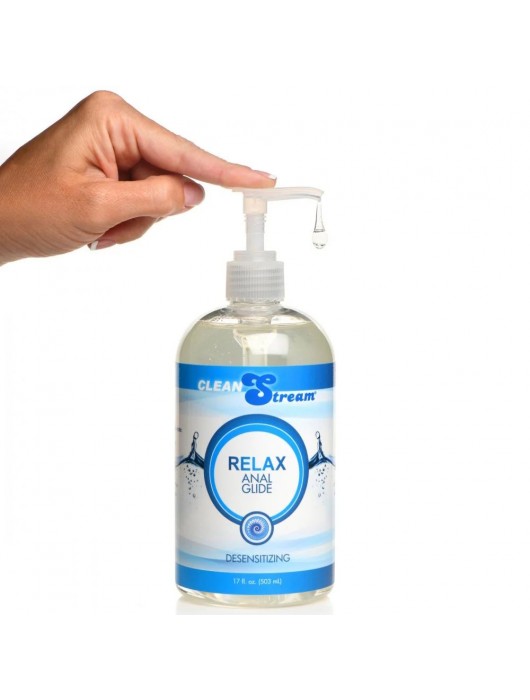 Анальный лубрикант на водной основе Relax Desensitizing Anal Lube - 503 мл. - XR Brands - купить с доставкой в Москве