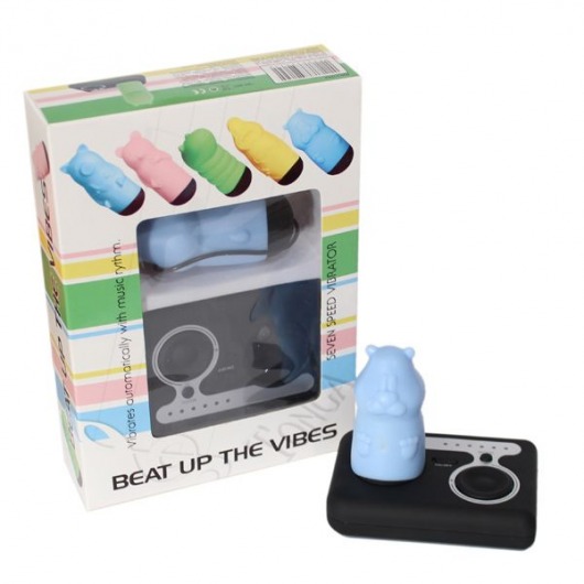Голубой вибростимулятор Beat Up Vibes - Tonga