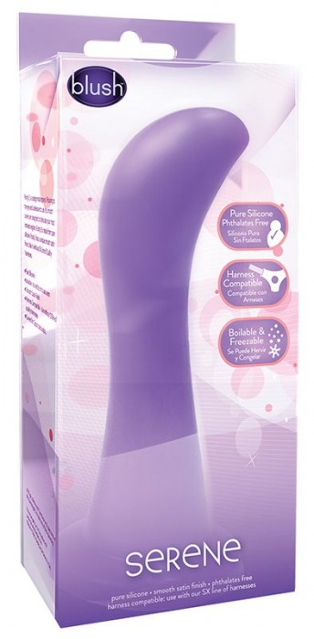 Фиолетовый G-стимулятор LUXE SERENE с широким основанием - 15,8 см. - Blush Novelties - купить с доставкой в Москве