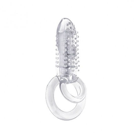 Прозрачное эрекционное кольцо с вибрацией DOUBLE O 8 CLEAR - Screaming O - в Москве купить с доставкой