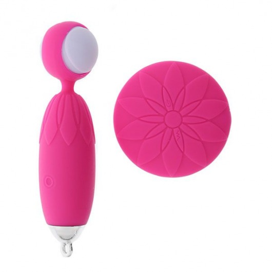 Розовый вибростимулятор с функциями ротации и вибрации DODO PINK - Gox