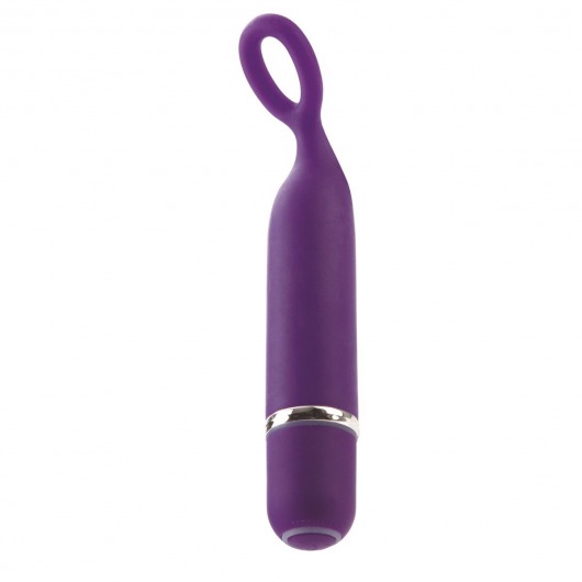 Фиолетовый мини-вибромассажер LIA MINI MASSAGER PLEASURE O - 11,5 см. - California Exotic Novelties