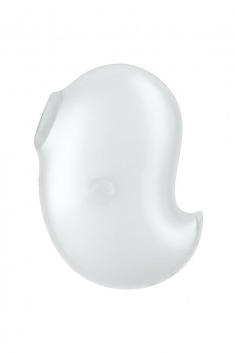 Белый вакуум-волновой стимулятор клитора с вибрацией Cutie Ghost - Satisfyer