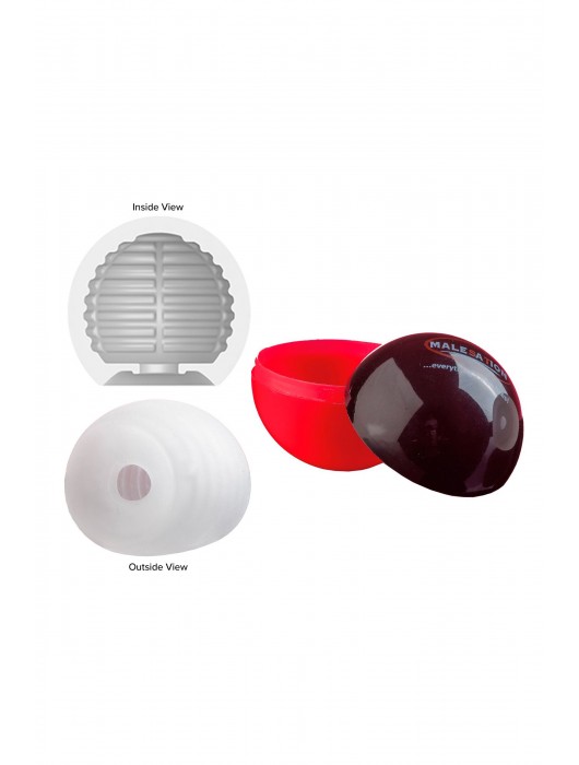 Белый мастурбатор-шар Lucky Ball Type 1 - MALESATION - в Москве купить с доставкой