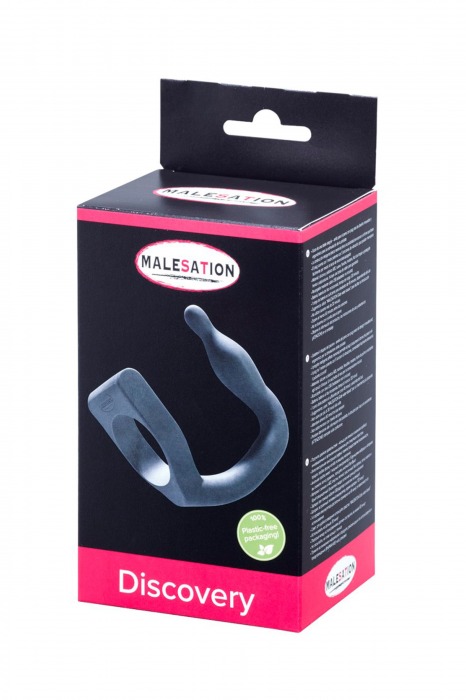 Эрекционное кольцо с вибровтулкой Discovery - MALESATION - в Москве купить с доставкой