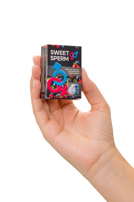 Шипучие таблетки для мужчин Sweet Sperm для изменения вкуса спермы (4 шт. по 0,5 гр.) - Капиталпродукт - купить с доставкой в Москве