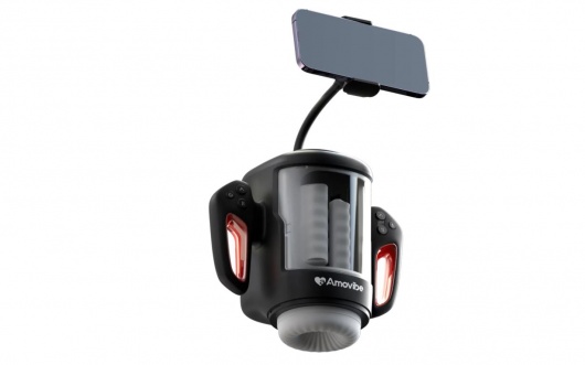 Черный инновационный робот-мастурбатор Game King - Amovibe - в Москве купить с доставкой