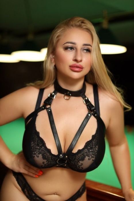 Черная кожаная сбруя с ошейником plus size из нежной кожи - БДСМ Арсенал - купить с доставкой в Москве