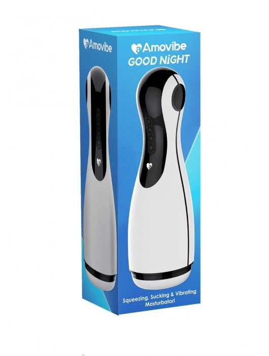 Белый инновационный мастурбатор Good night с имитацией орального секса - Amovibe - в Москве купить с доставкой