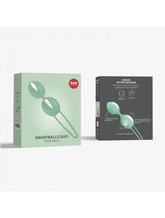 Мятные вагинальные шарики Smartballs Duo - Fun Factory