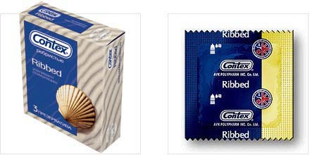 Презервативы с рёбрышками CONTEX Ribbed - 3 шт. - Contex - купить с доставкой в Москве