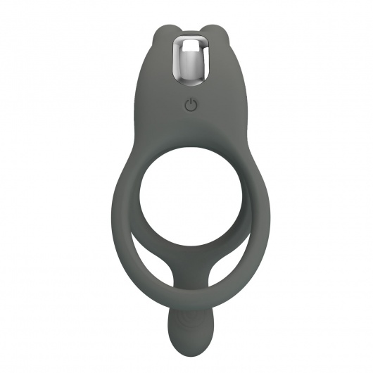 Серое эрекционное виброкольцо Dwayne - Baile - в Москве купить с доставкой