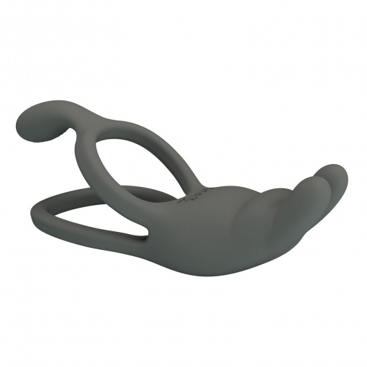 Серое эрекционное виброкольцо Dwayne - Baile - в Москве купить с доставкой