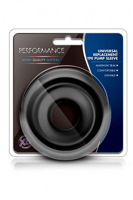 Черный уплотнитель на вакуумную помпу Replacement Pump Sleeve - Blush Novelties - в Москве купить с доставкой