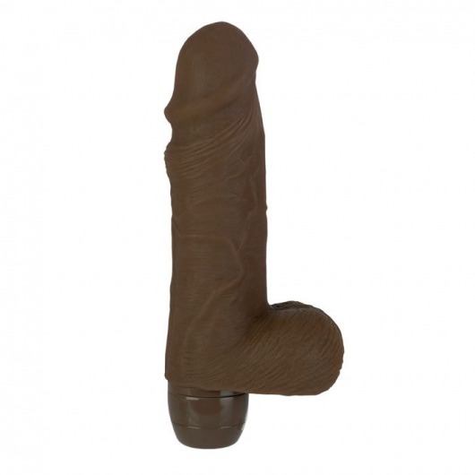 Вибромассажер коричневого цвета Pure Stud - 16 см. - California Exotic Novelties