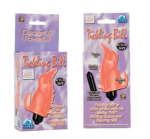 Оранжевая виброптичка TICKLING BILL - California Exotic Novelties