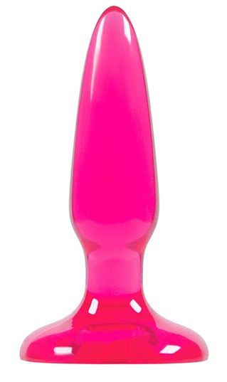 Розовая анальная мини-пробка  Jelly Rancher Pleasure Plug Mini - 8,1 см. - NS Novelties