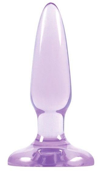 Фиолетовая анальная мини-пробка Jelly Rancher Pleasure Plug Mini - 8,1 см. - NS Novelties
