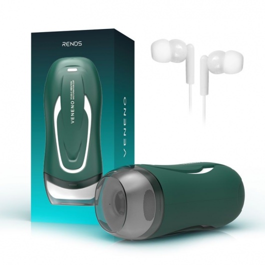 Зеленый вибромастурбатор с голосовым сопровождением Veneno - Rends - в Москве купить с доставкой