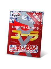 Ароматизированный презерватив Sagami Xtreme COLA - 1 шт. - Sagami - купить с доставкой в Москве