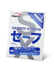 Презерватив Sagami Xtreme Ultrasafe с двойным количеством смазки - 1 шт. - Sagami - купить с доставкой в Москве