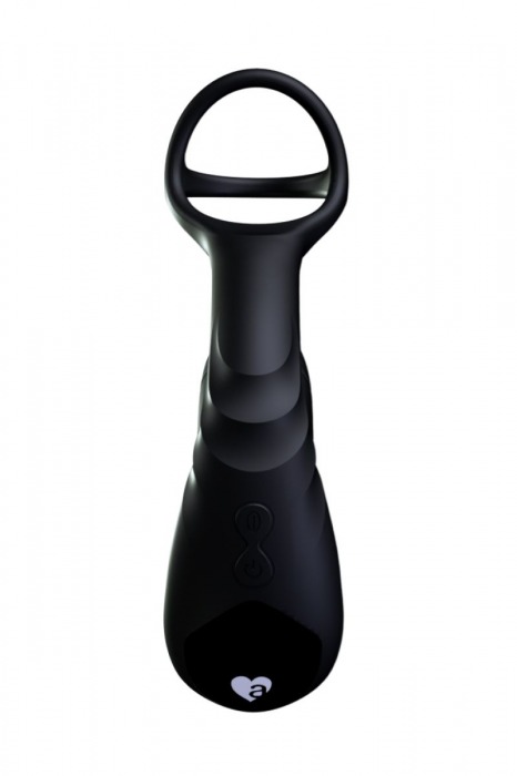 Черный инновационный масcажер простаты Pulse с функцией осцилляции - Amovibe - в Москве купить с доставкой