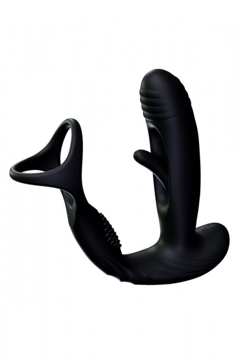 Черный инновационный масcажер простаты Pulse с функцией осцилляции - Amovibe - в Москве купить с доставкой