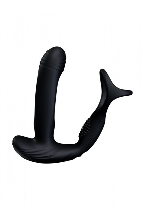 Черный инновационный масcажер простаты Pulse с функцией осцилляции - Amovibe - в Москве купить с доставкой