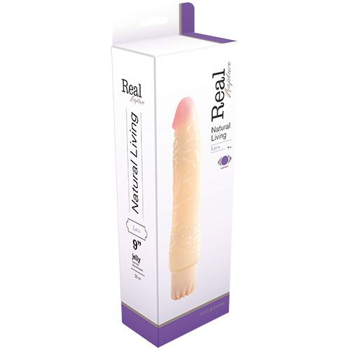 Реалистичный вибратор  REAL RAPTURE LAVA JELLY 9  - 23 см. - Toyz4lovers