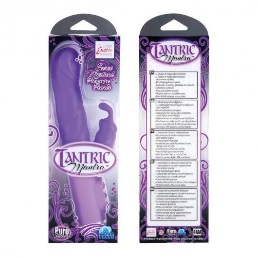Фиолетовый вибромассажер Tantric Karma - 24 см. - California Exotic Novelties