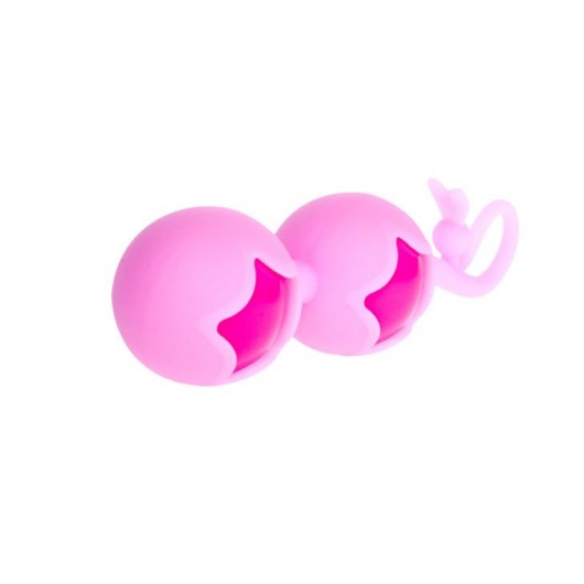 Розовые вагинальные шарики из силикона - Baile
