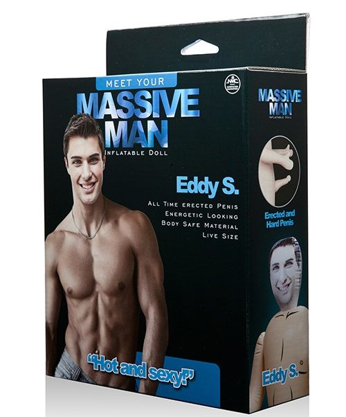 Надувной белокожий секс-мужчина с фаллосом MASSIVE MAN EDDY S. LOVE DOLL - NMC - в Москве купить с доставкой