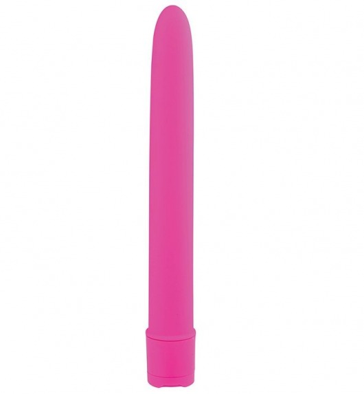 Гладкий классический вибратор BASICX MULTISPEED VIBRATOR PURPLE 6INCH - 15 см. - Dream Toys