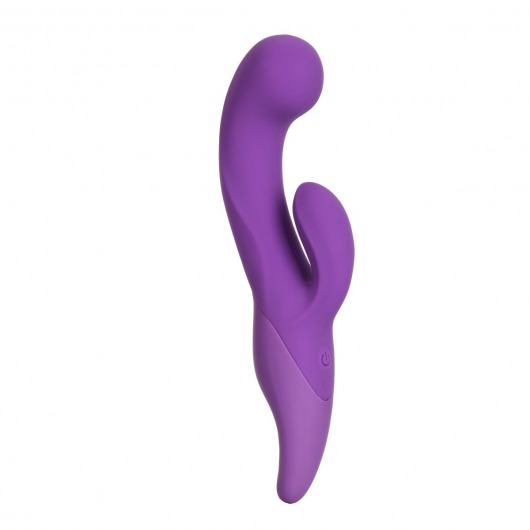 Фиолетовый вибромассажер Silhouette S13 с клиторальным стимулятором - 19,8 см. - California Exotic Novelties