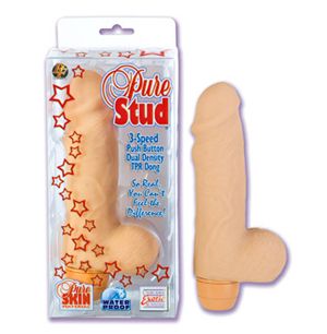 Телесный вибромассажер PURE STUD - 16 см. - California Exotic Novelties