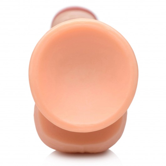 Телесный фаллоимитатор-гигант на присоске Long Logan 10’’ Dildo with Balls - 27,4 см. - XR Brands