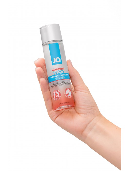Возбуждающий лубрикант на водной основе JO Personal Lubricant H2O Warming - 120 мл. - System JO - купить с доставкой в Москве