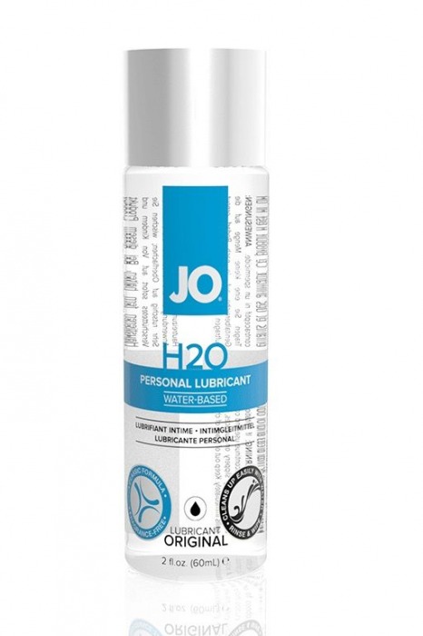Нейтральный лубрикант на водной основе JO Personal Lubricant H2O - 60 мл. - System JO - купить с доставкой в Москве