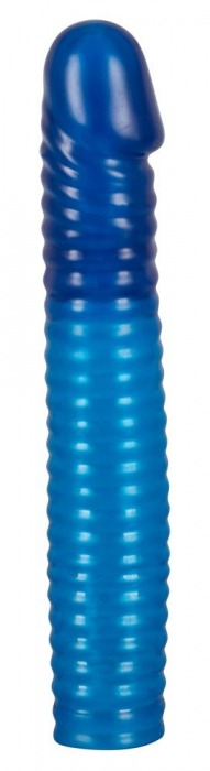 Синяя вибронасадка на пенис Vibrating Sleeve с пультом управления - 22,5 см. - Orion - в Москве купить с доставкой
