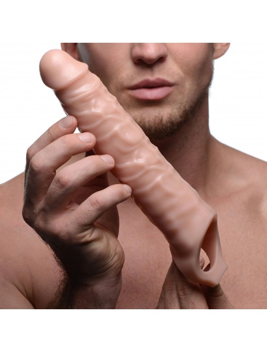 Телесная насадка-удлинитель 3 Inch Extender Sleeve - 27,3 см. - XR Brands - в Москве купить с доставкой