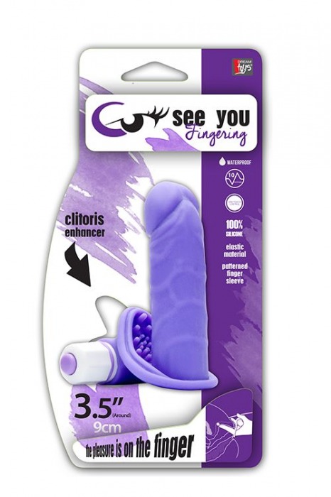 Фиолетовый вибростимулятор SEE YOU FINGERING PURPLE - Dream Toys