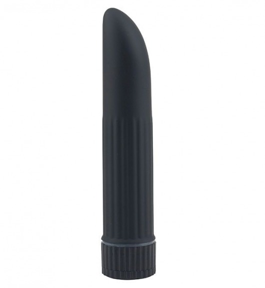 Чёрный классический вибратор AQUA SILK LADYFINGER BLACK - 12 см. - Seven Creations