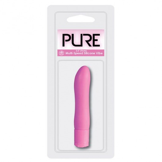 Фиолетовый вибромассажёр PURE 3.5INCH VIBRATOR PURPLE - 9 см. - NMC
